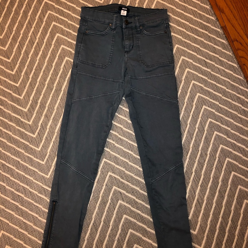 BDG blue pants with zipper
